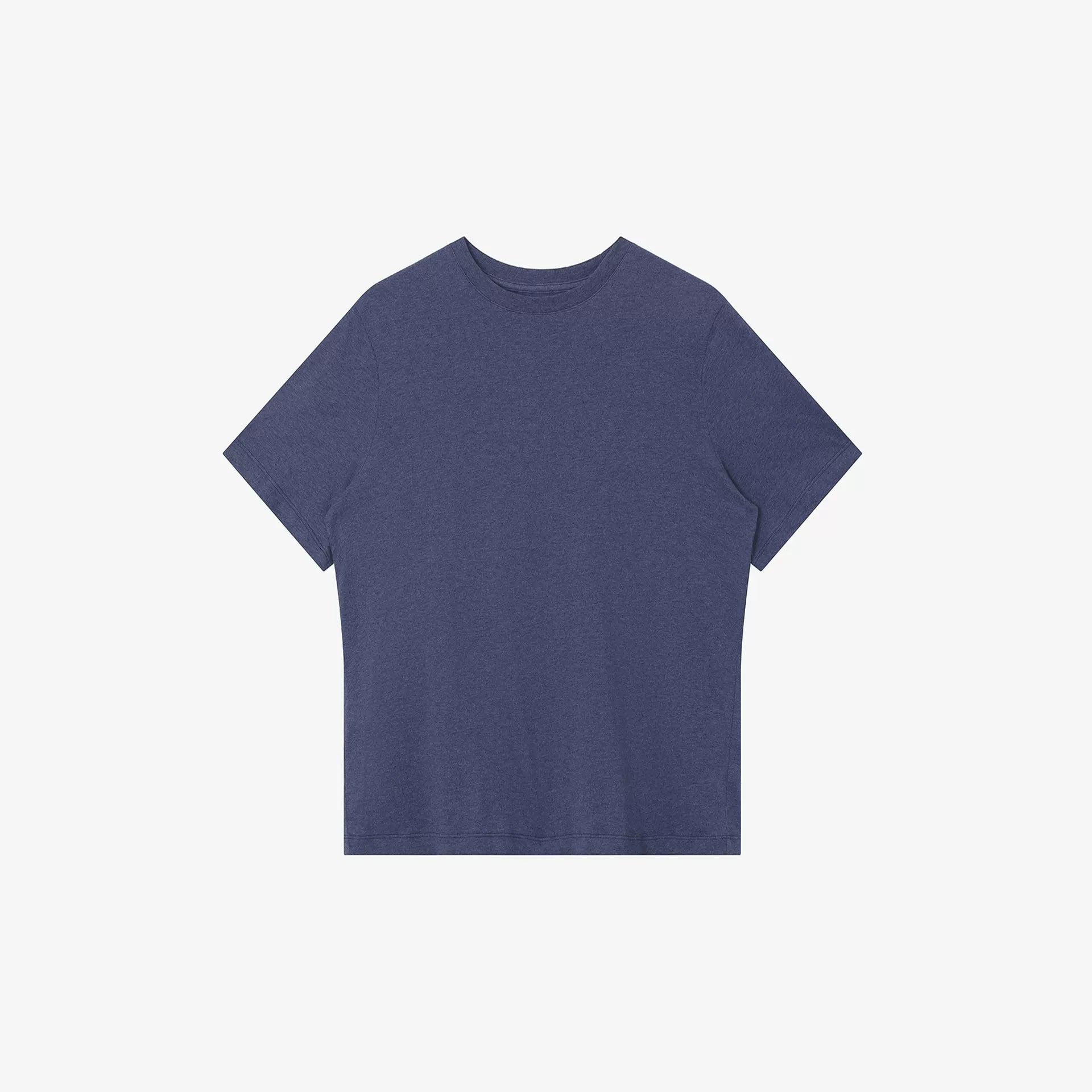 NO LOGO Soft Waxy Skin-friendly Breathable Front Shoulder Tee