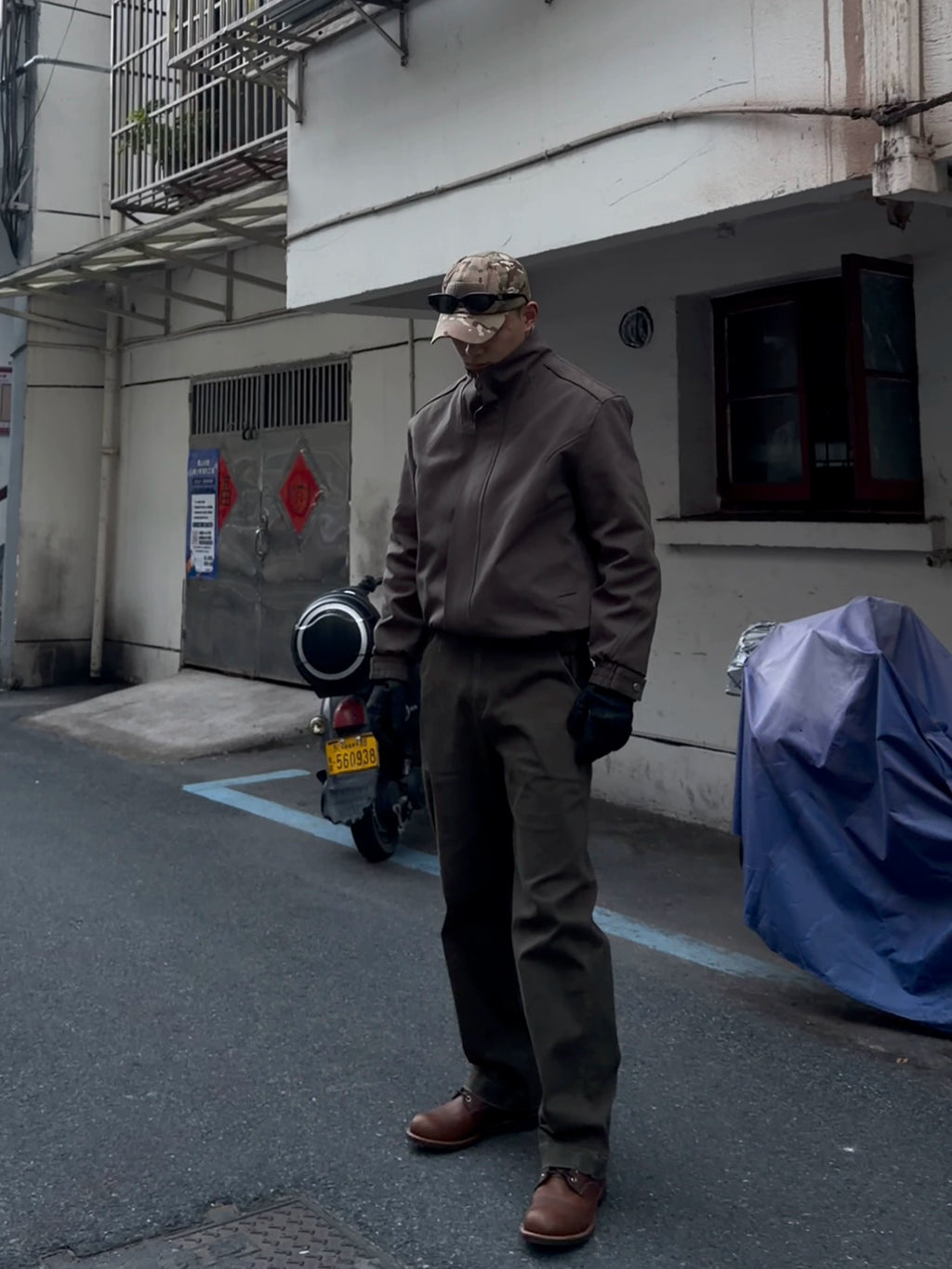 GTAL Casual Wear-resistant Straight Tube Old Jeans