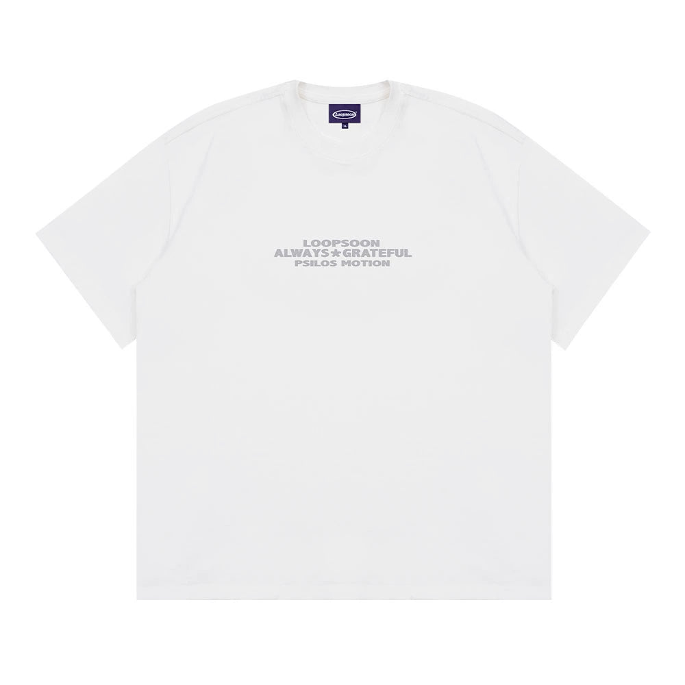 Loopsoon English Letter Print Loose Tee