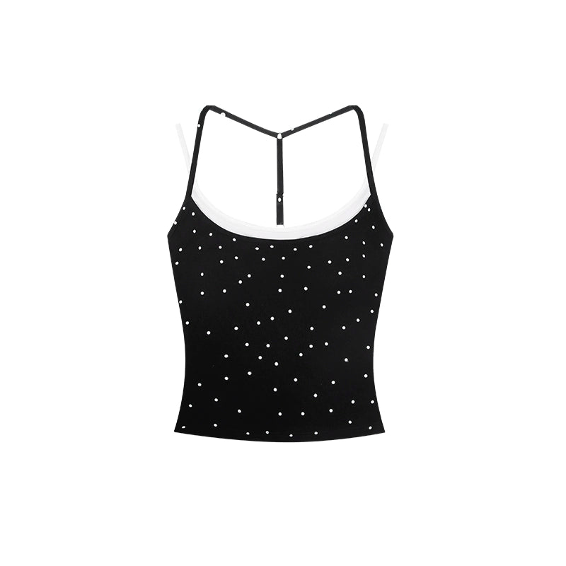 Zero Polka Dot Sling Chest Pad Vest