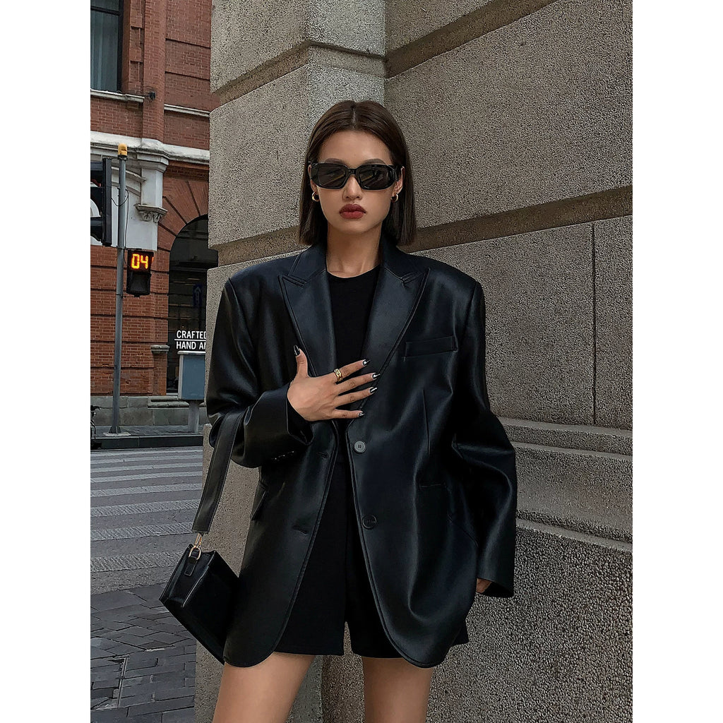 OUSPH Vintage Leather Jacket