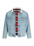 EME Plaid Vintage Premium Denim Jacket