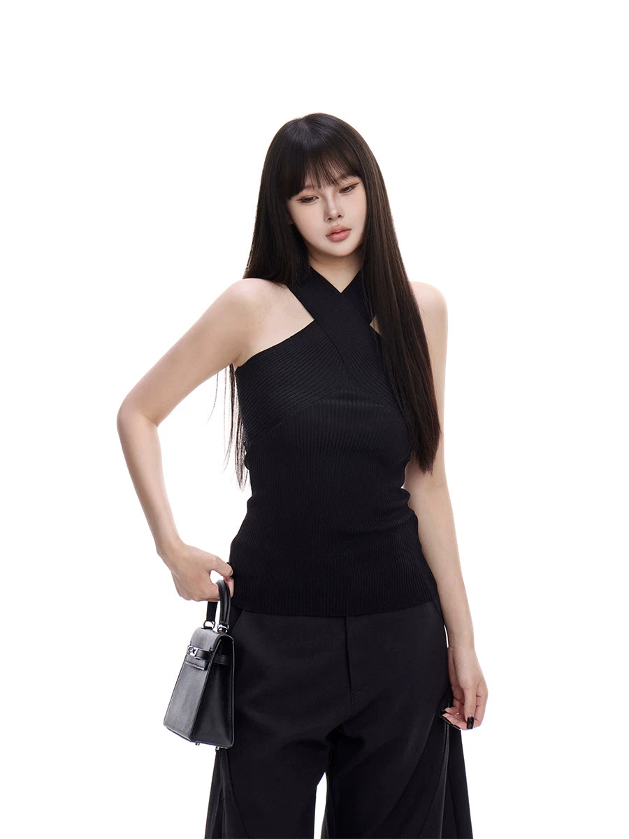 WITHMIN Low Waist Loose and Thin Versatile Straight-leg Pants