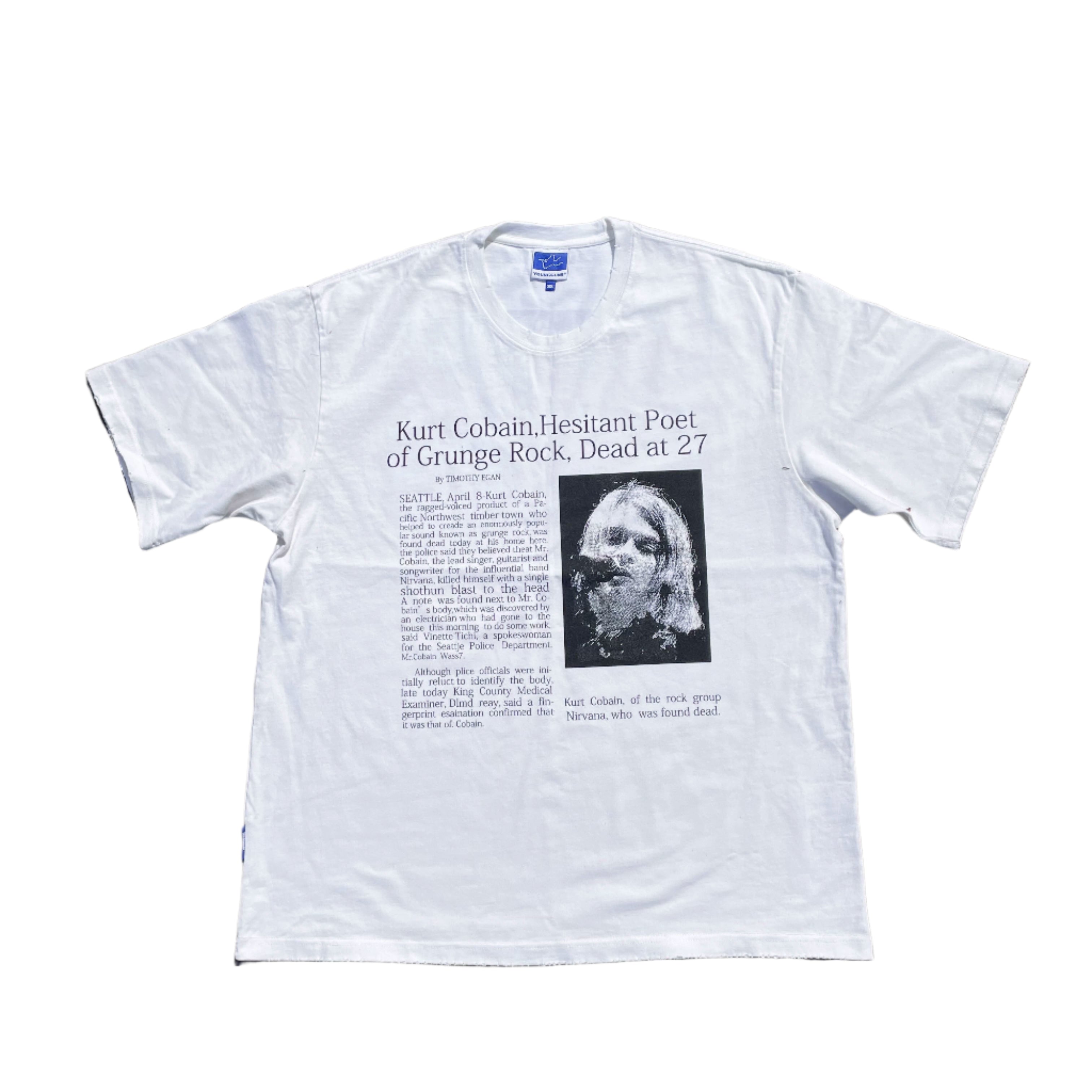 Wang Youbing Studio! Kurt Cobain 260g 100% Cotton Tee