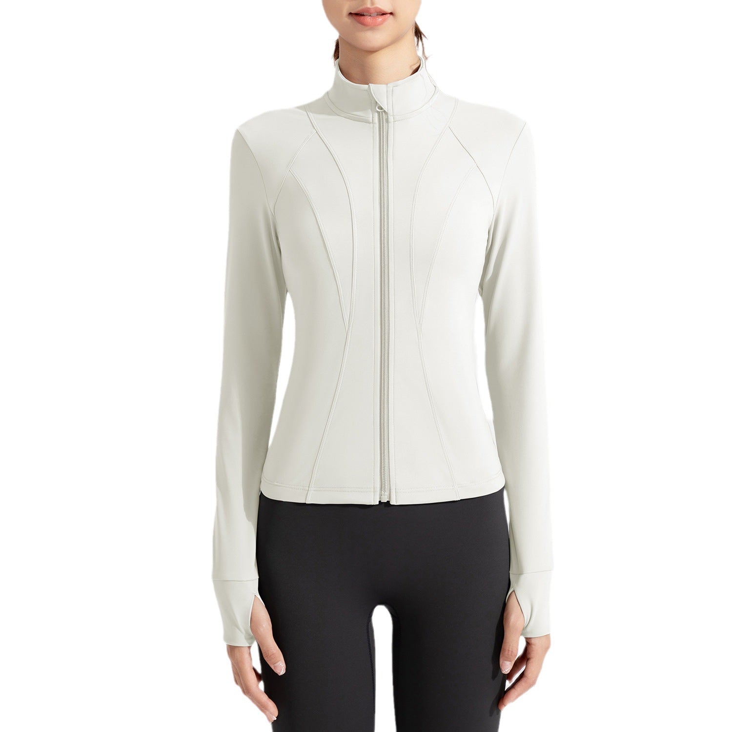 Athena Lulu Turtleneck Zip Running Gym Suit