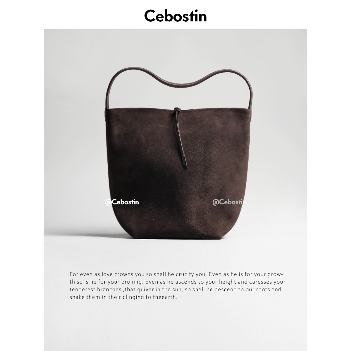 Cebostin Frosted Cowhide Versatile Underarm Bag
