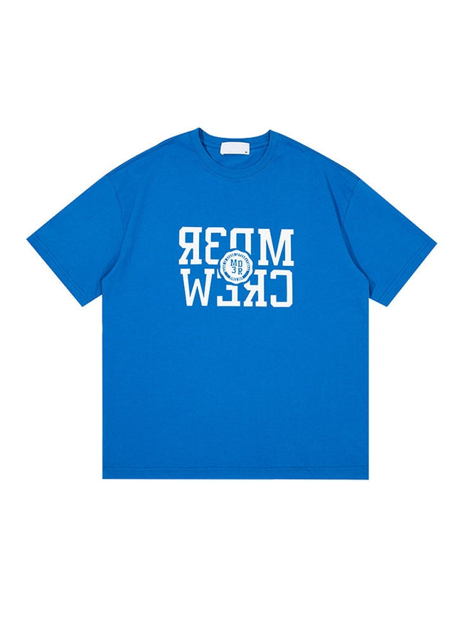 UNF mirror flip flocking pure cotton Tee