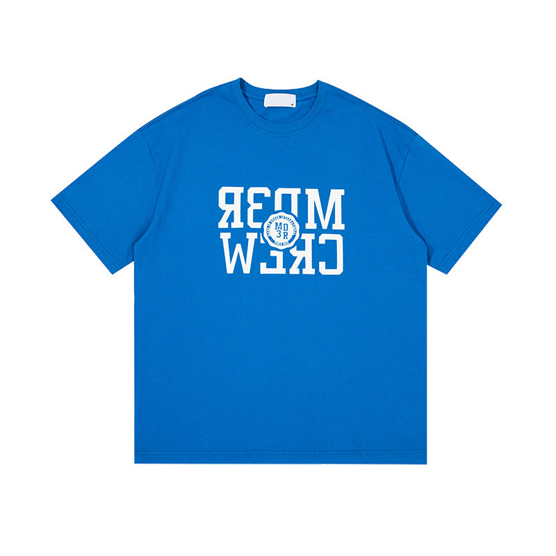 UNF mirror flip flocking pure cotton Tee