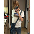 Mcmxciii Contrasting Color Slim Casual Tee