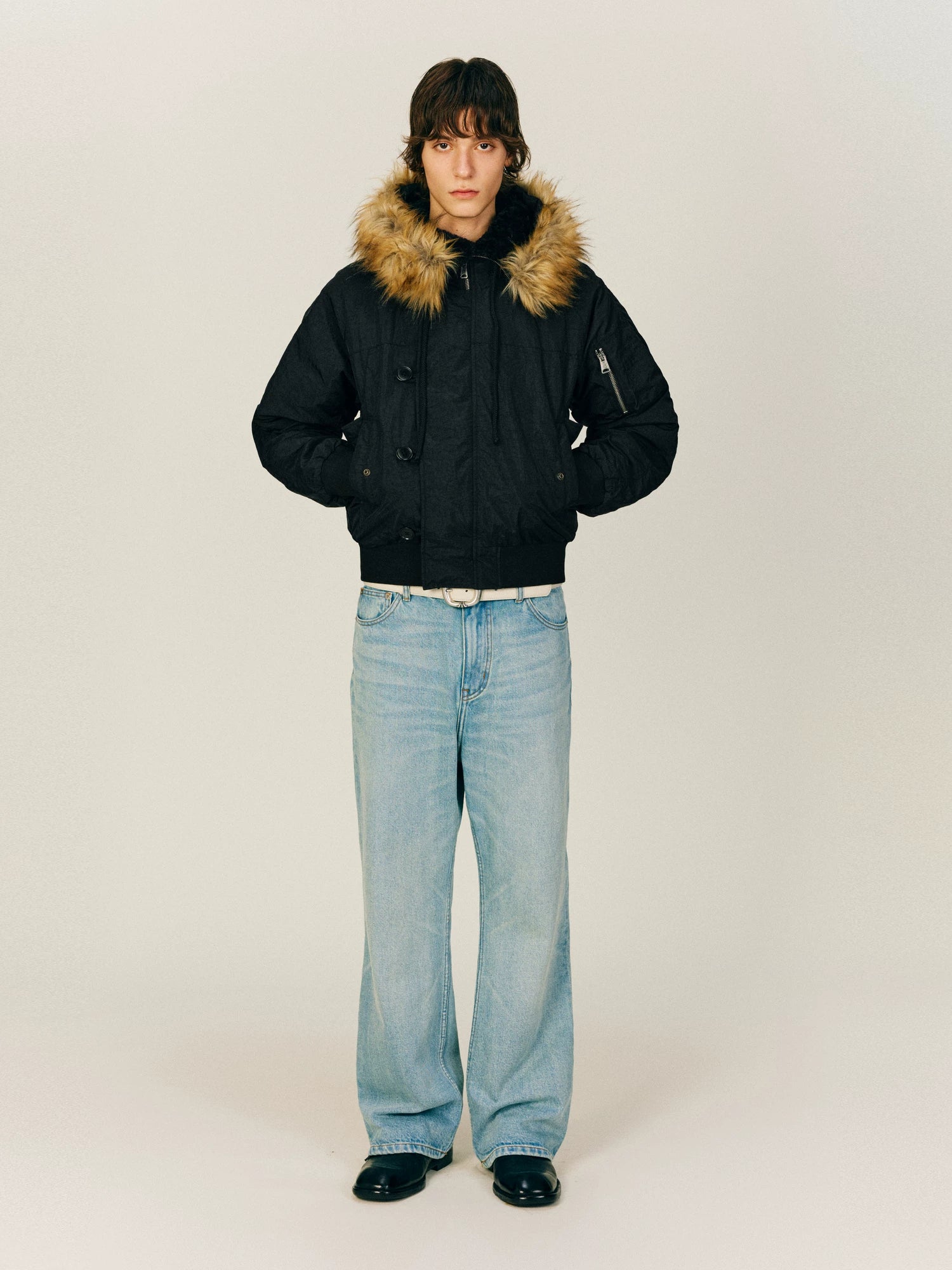 NONRADICAL (NR) Vintage Parker Hooded (Three Wearing Forms) Padded Jacket Jacket Men