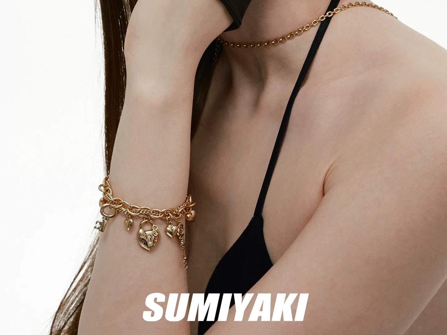 SUMIYAKI Retro Exquisite Relief Key Bracelet