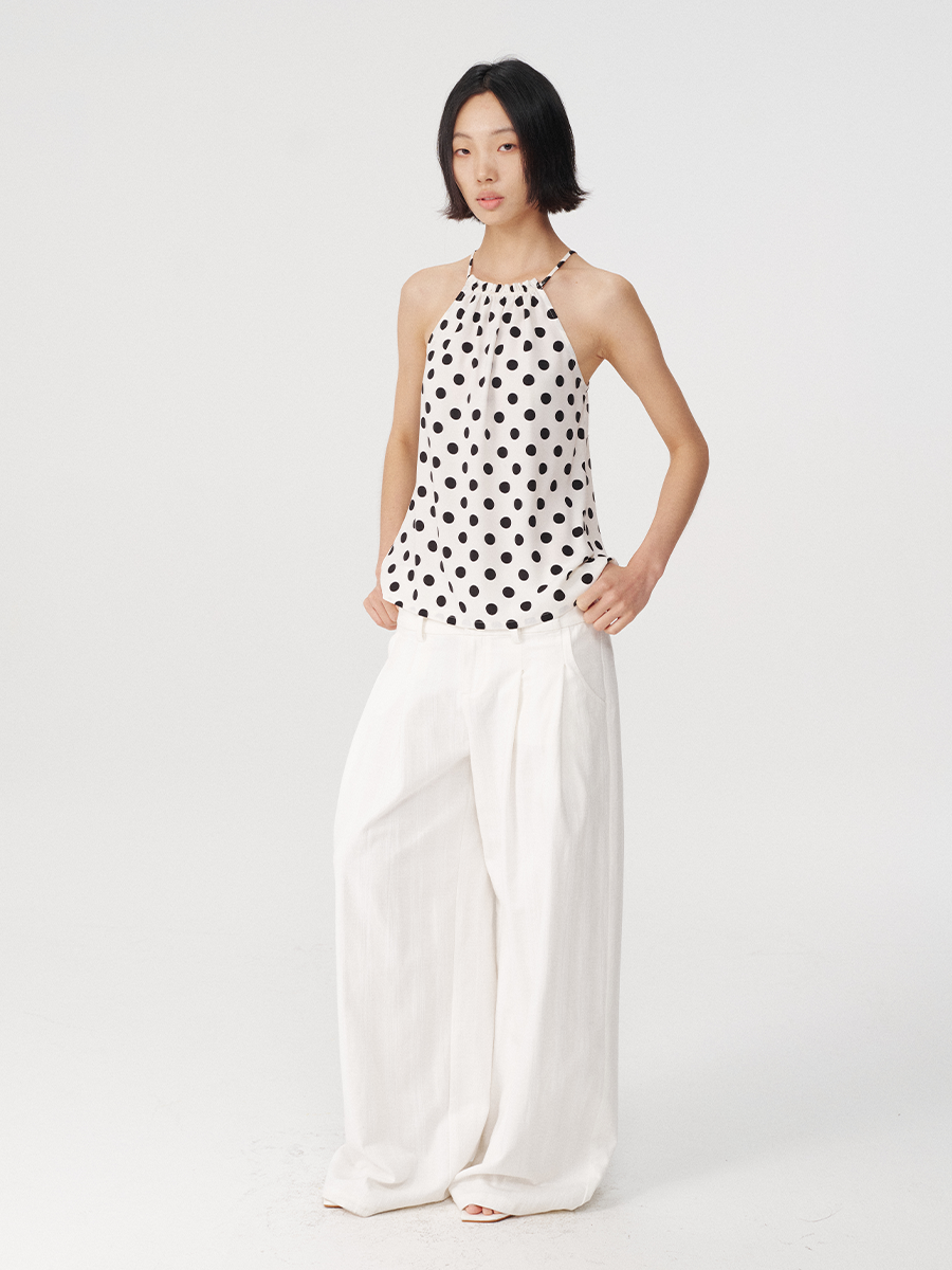 JCAESAR Polka Dot Sling Vest
