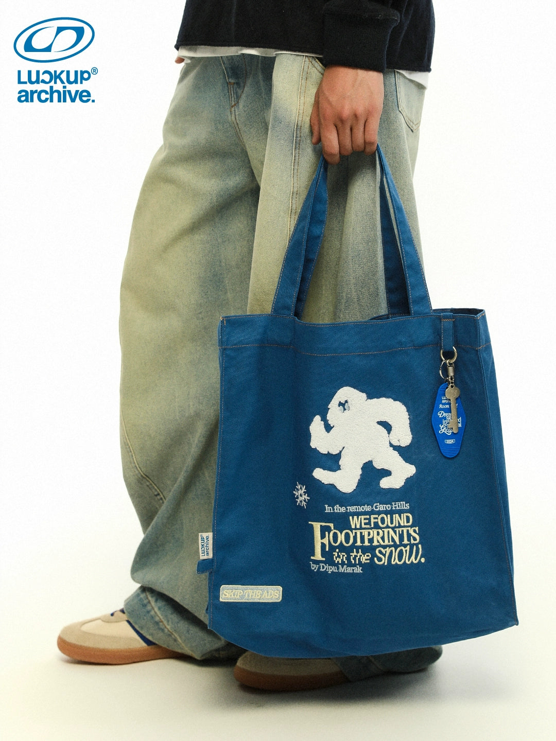 LUCKUP Towel Embroidered Canvas Hand-held Shoulder Bag
