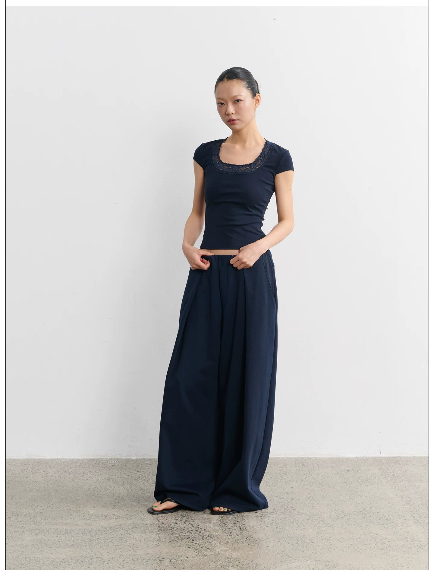 LINY LIBERTY High Waist Wide Leg Casual Versatile Sweatpants