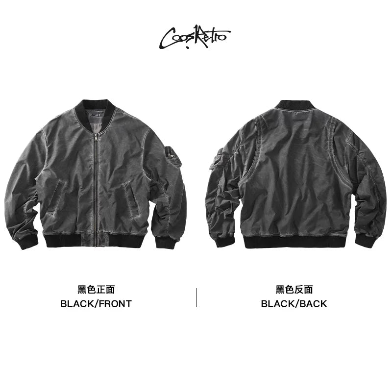 CoosRetro Vintage Contrast Jacket