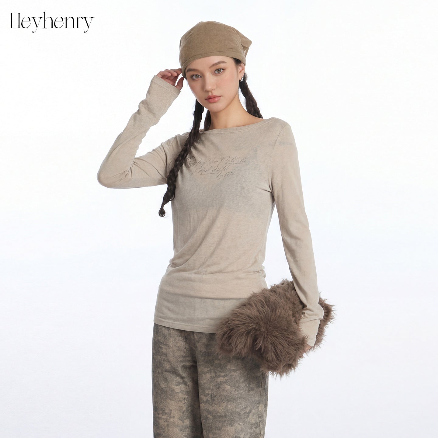 HeyHenry Vintage Slim Fit Micro Transparent Skinny Long Sleeves
