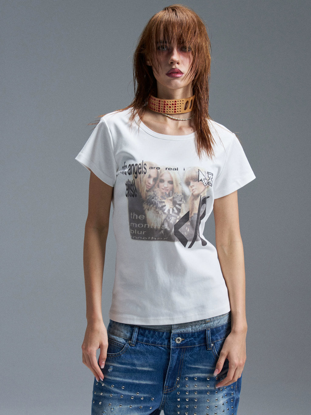 PAIKI Casual Slim Shoulder Tee