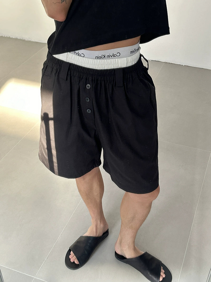 COLN Three-button Home Fashion Casual Shorts