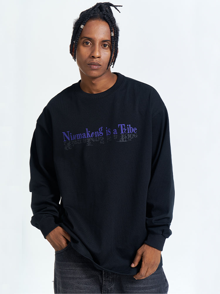 The 76th human NMK pure cotton Long Sleeve