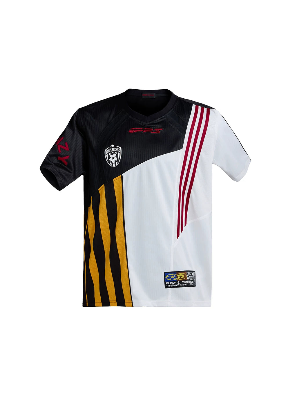 PEOPLESENSE Color Matching Breathable Quick-drying Sticker Embroidery Sports Tee