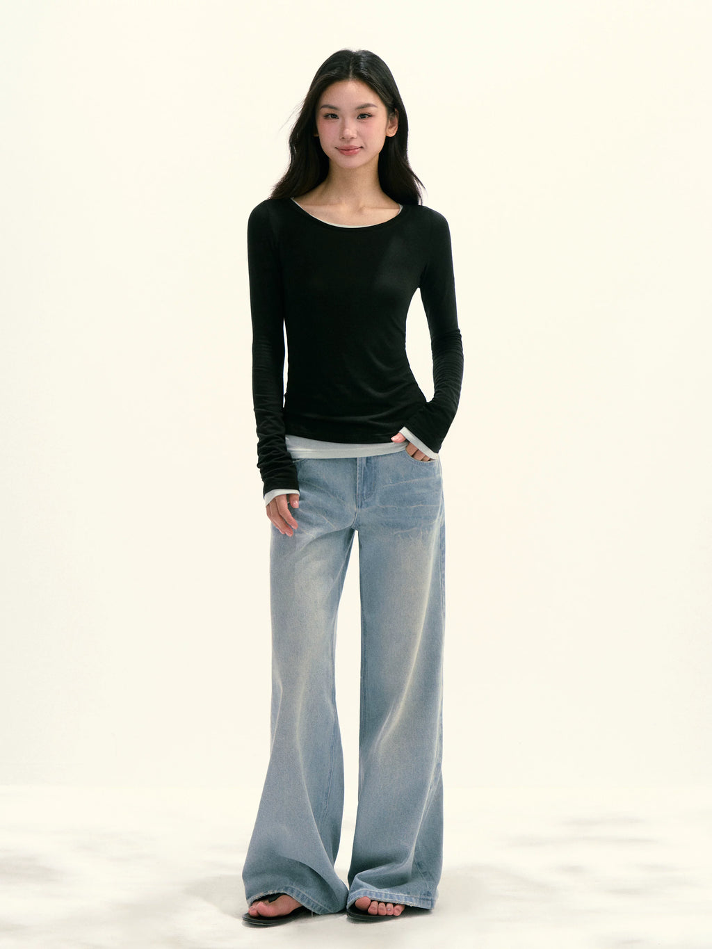 Ariseism Casual Versatile Slim Long Sleeve