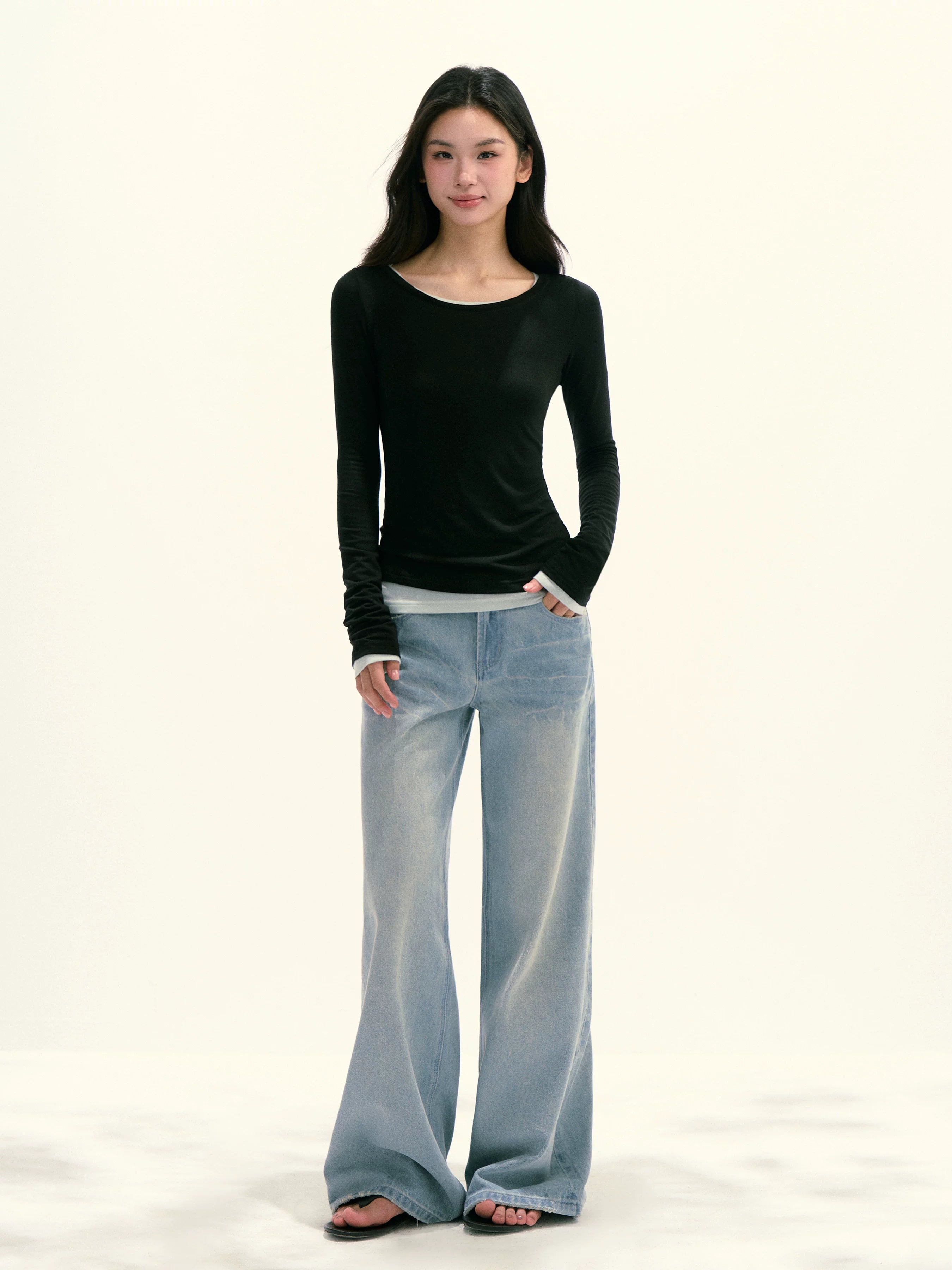 Ariseism Casual Versatile Slim Long Sleeve