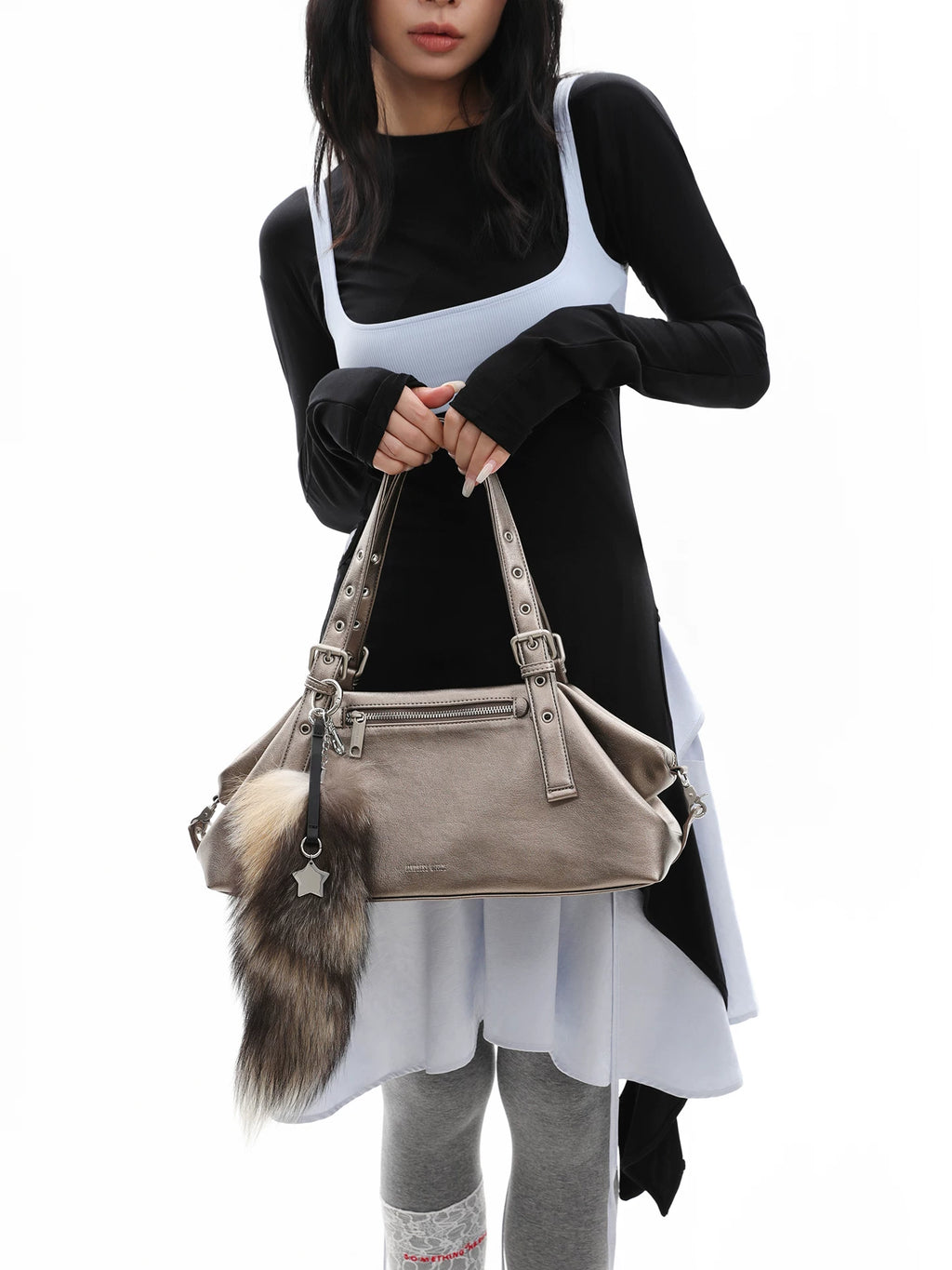 JANDRESS Casual Soft Leather Shoulder Armpit Bag