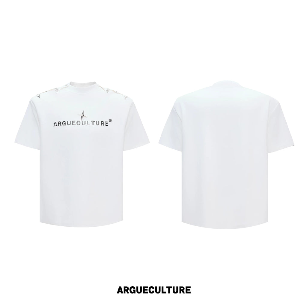 ArguECulturE Retro One-word Shoulder Loose Tee