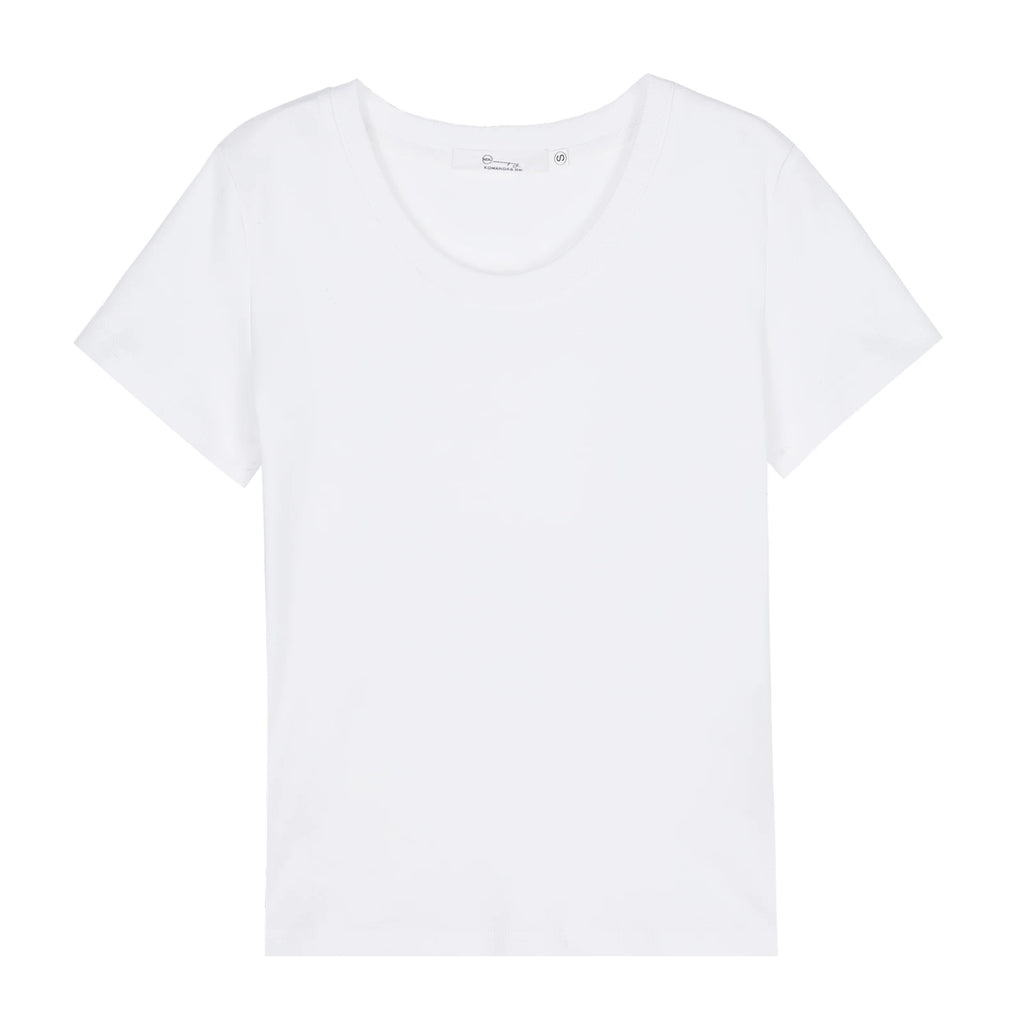 XUJING Simple V-neck Slim and Thin Tee