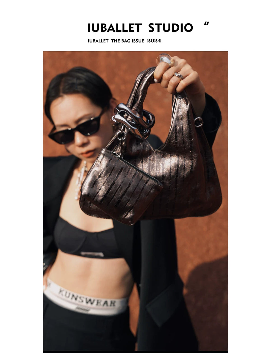 IUBALLET First-layer Cowhide Messenger Bag
