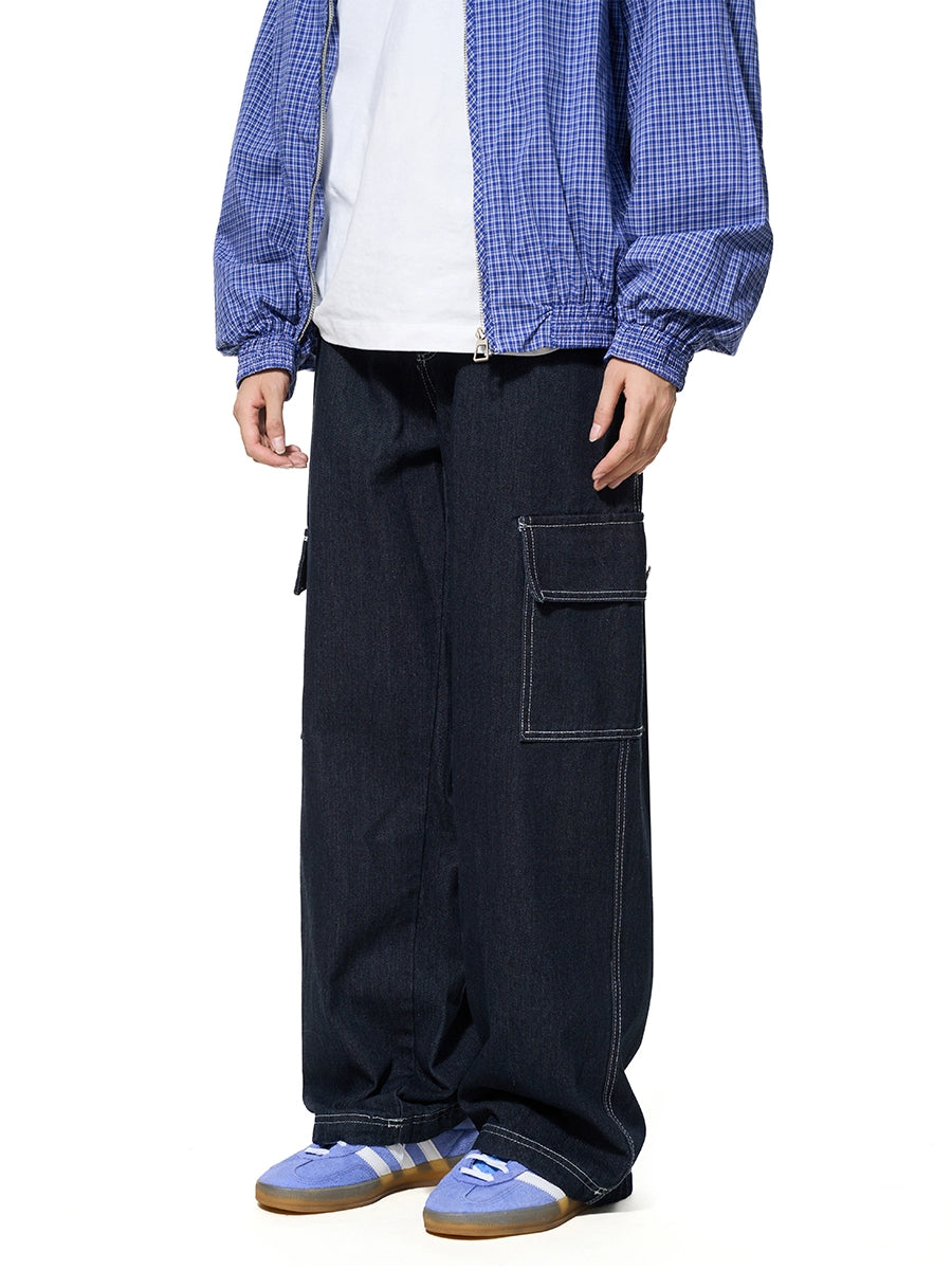 BTSG X Peoede STAR bright-line pocket tooling jeans