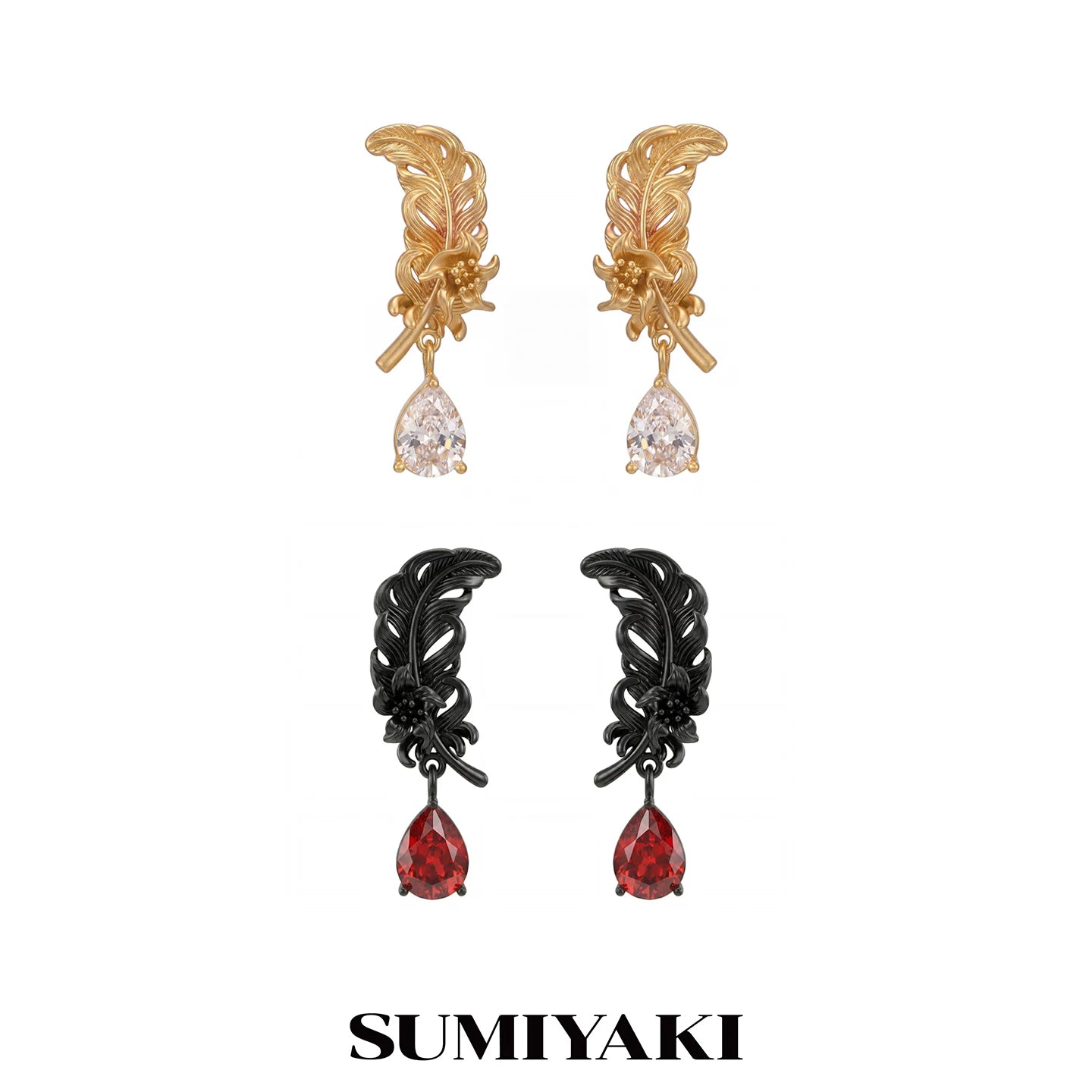 SUMIYAKI Niche Premium Feather Earrings