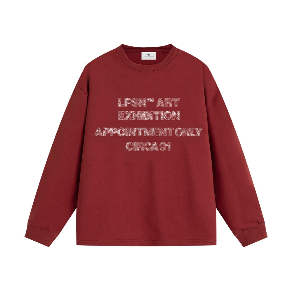 Loopsoon Front Chest Old Inkjet Print Long Sleeve