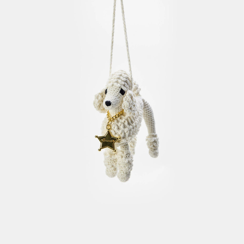 ECODAY Handmade Crochet Dog Pendant Bag Accessories
