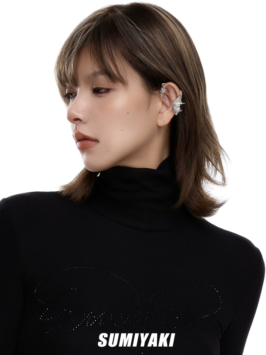 SUMIYAKI Fishtail Ear Clips Without Ear Piercings