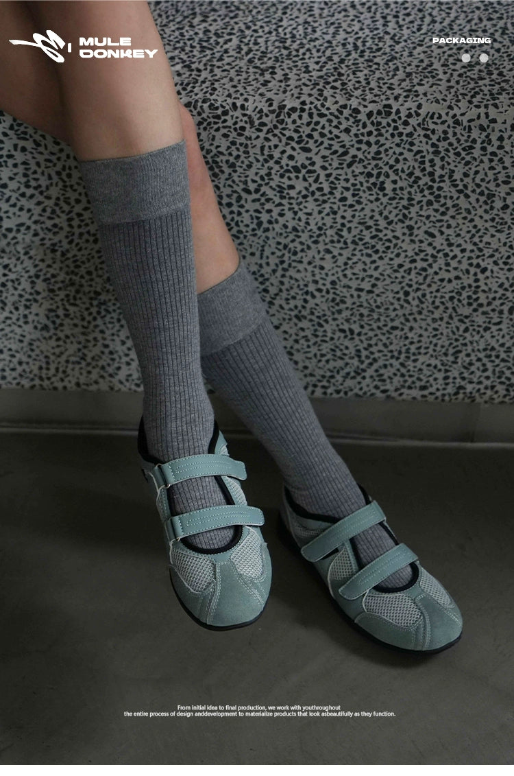 Donkey Niche Hollow Flat Mary Jane Shoes