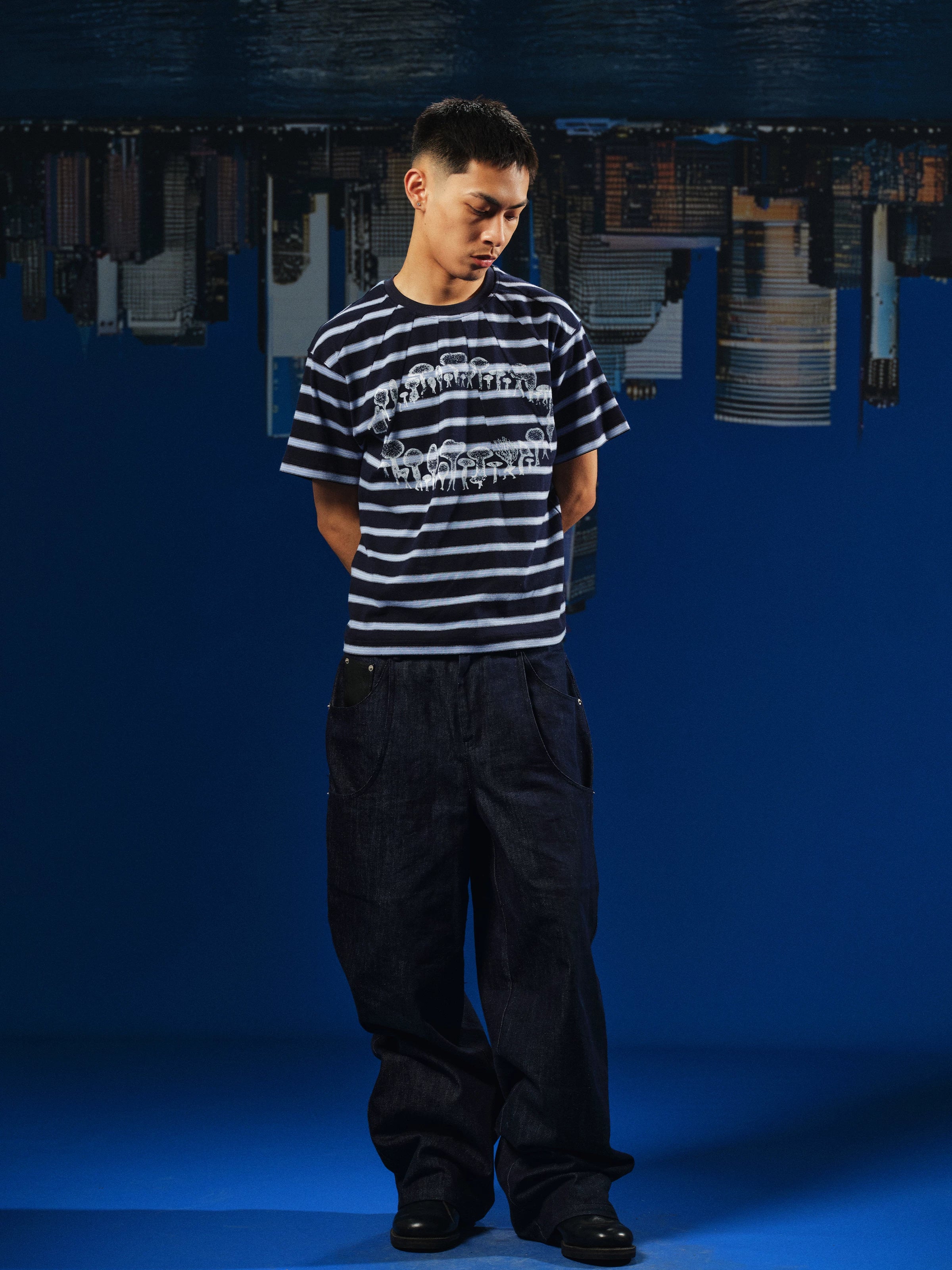 WebSurfGroup Striped Casual Loose Tee