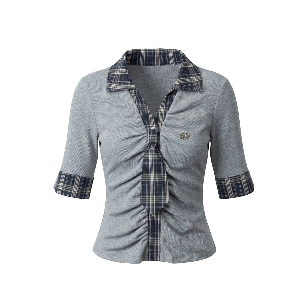 HeyHenry Fake Two-piece Tie Slim Tee
