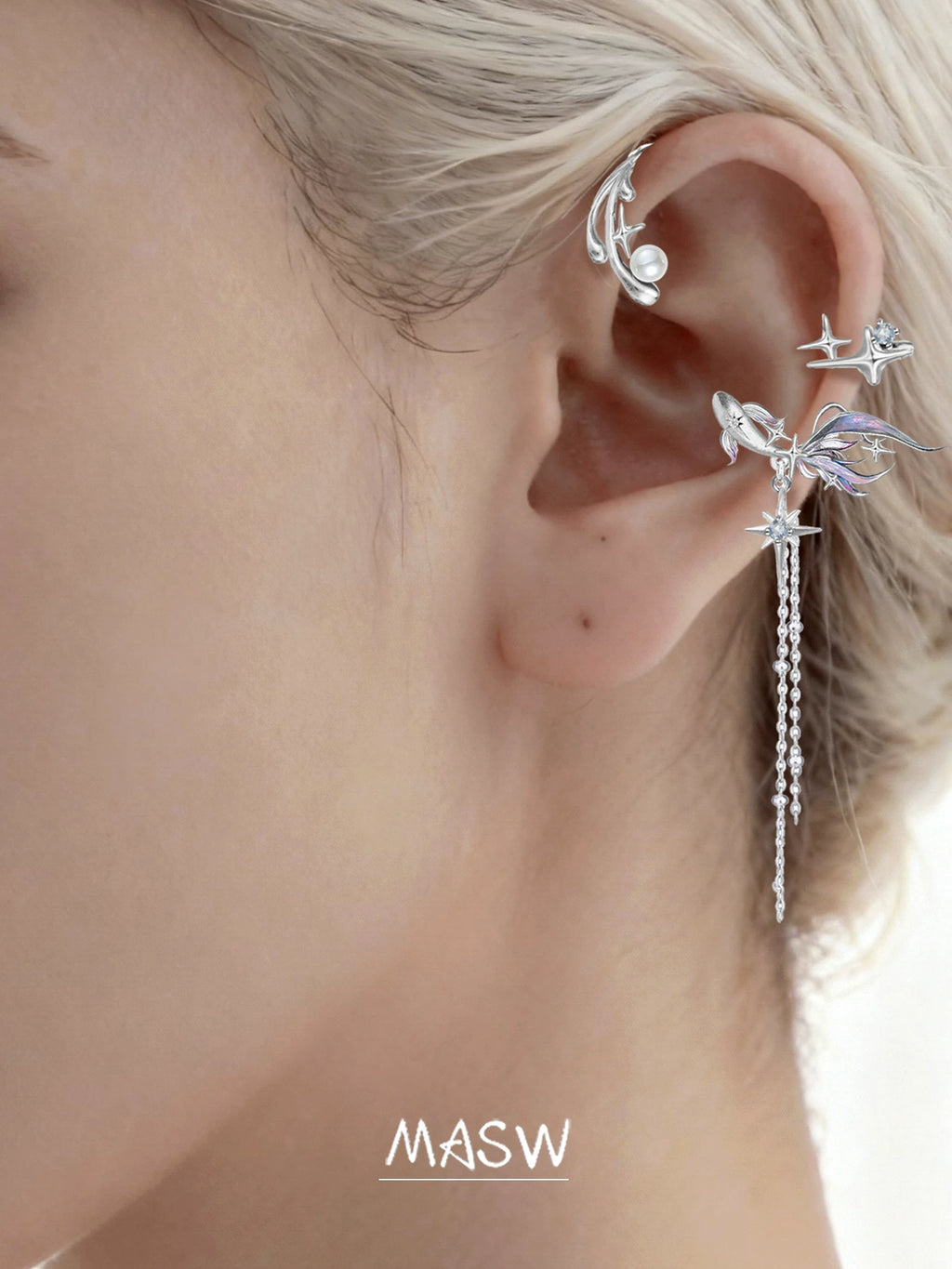 MASW Advanced Star Fish Ear Hanging
