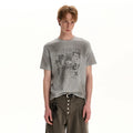 A PUEE Street Retro Vintage T-Shirt – Boxy Fit Drop Shoulder Top