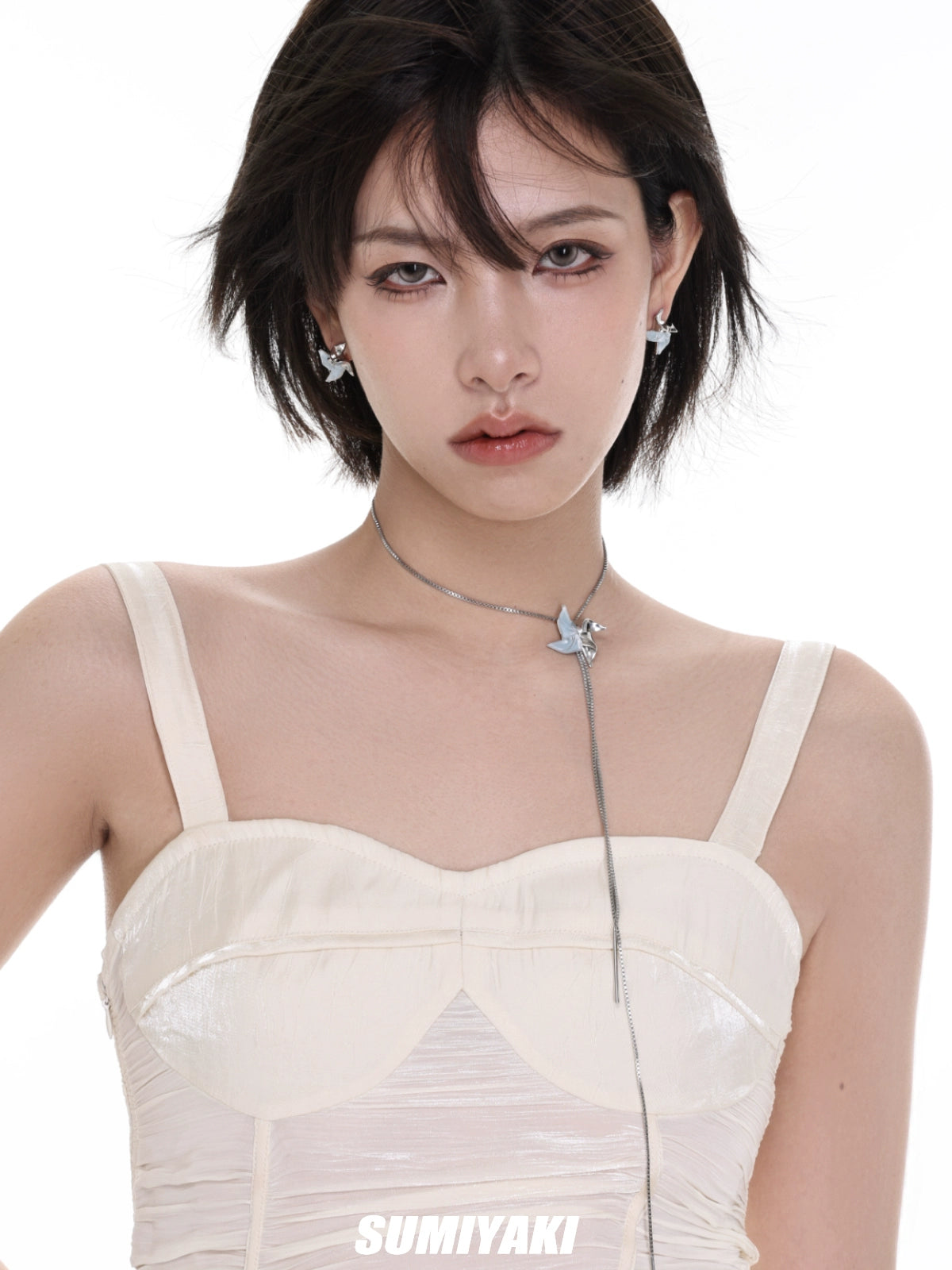 SUMIYAKI Rotating Windmill Pull Adjustment Necklace