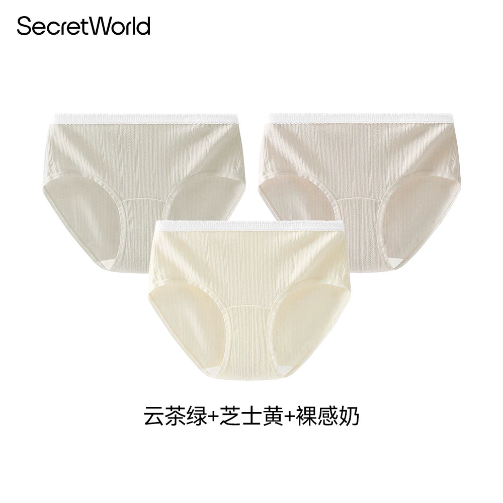 SecretWorld Bacteriostatic Mid Waist Breathable Panties