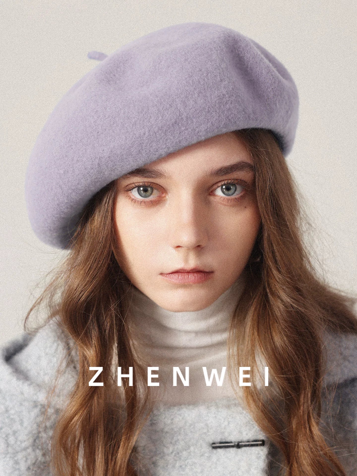ZHENWEI Cloud Woolen Pure Wool Beret