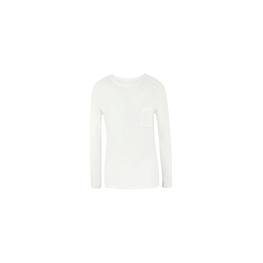 Jim Kennet Pocket Crew Neck Casual Long Sleeves