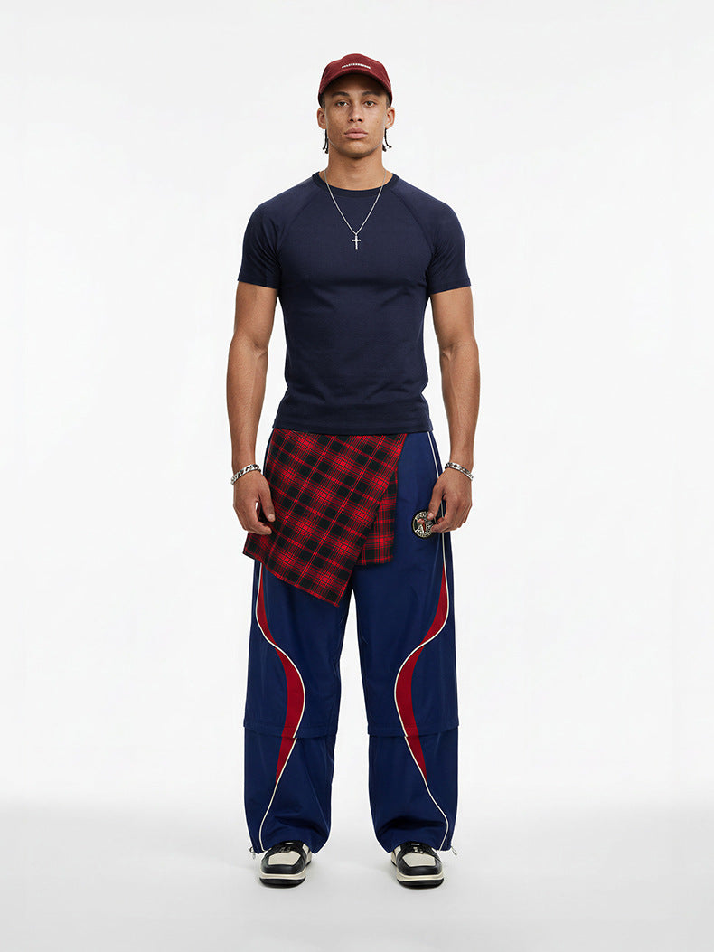 Inflation Stretch Skinny Navy Short Sleeve T-Shirt