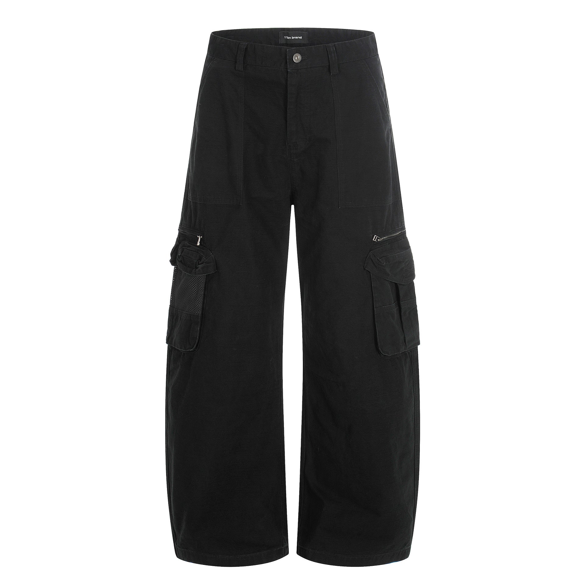 11KN wide-leg washed pure cotton old retro pants