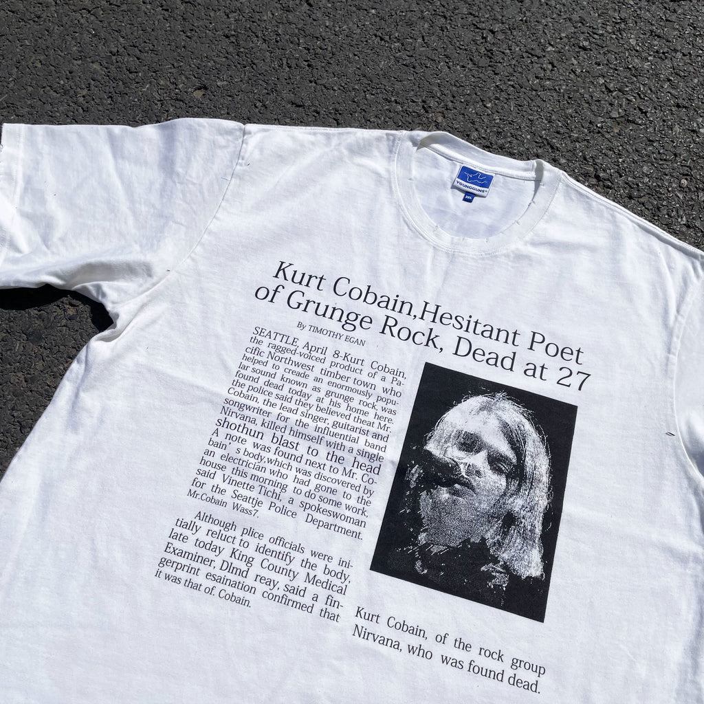 Wang Youbing Studio! Kurt Cobain 260g 100% Cotton Tee