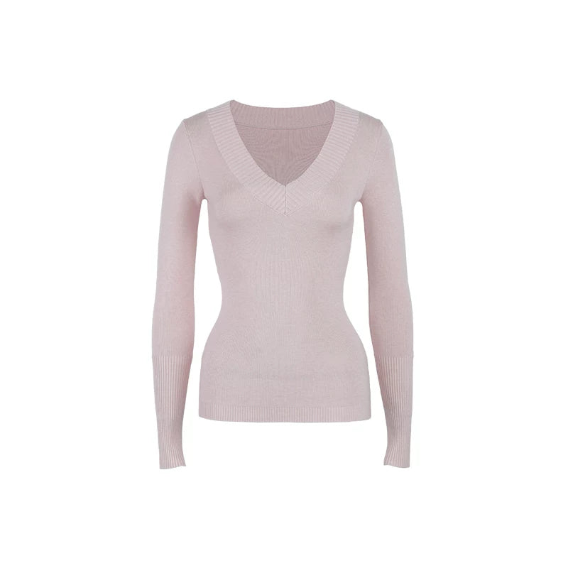 Audwyn Wool-blend V-neck Slim-knit Sweater