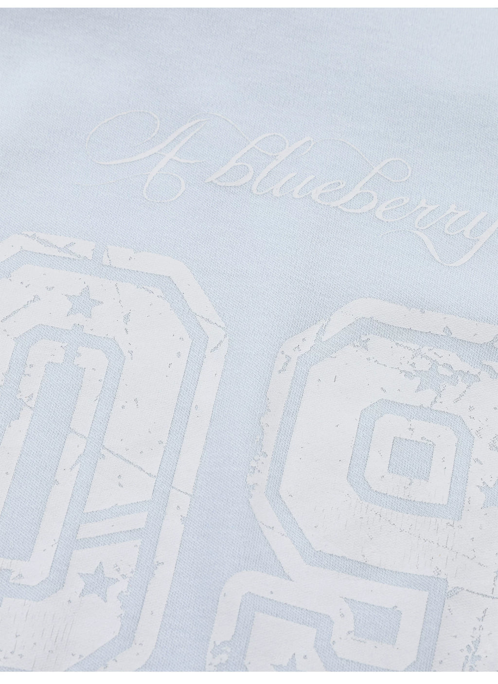 Ablueberry One-word Shoulder Waist Thin Short Tee