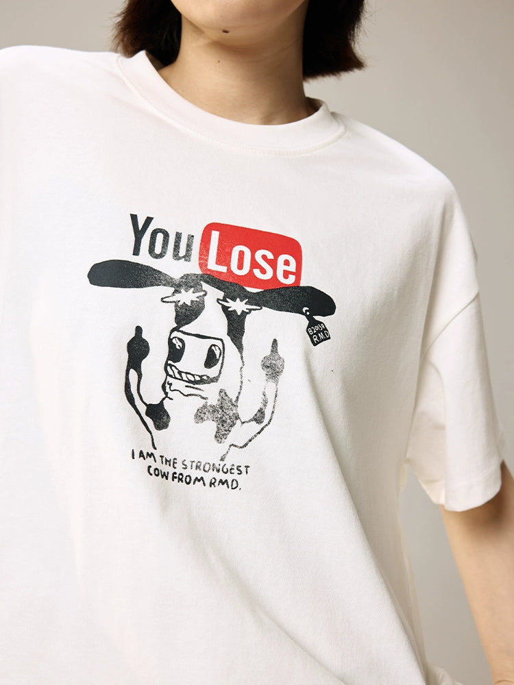 Remedy Guochao Loose Round Neck Tee